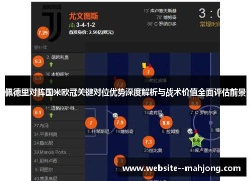 佩德里对阵国米欧冠关键对位优势深度解析与战术价值全面评估前景