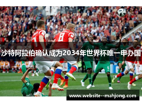 沙特阿拉伯确认成为2034年世界杯唯一申办国